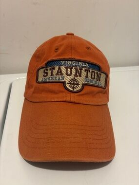Embroidered Orange Baseball Cap - Virginia